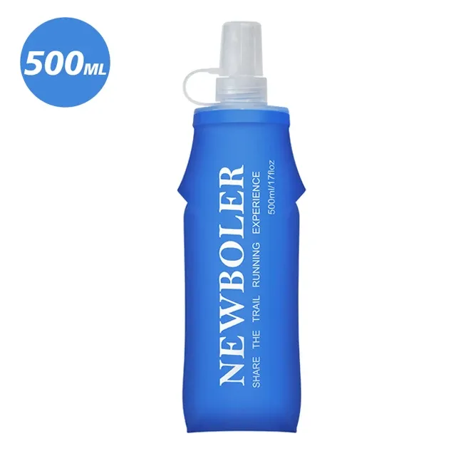 NEWBOLER Gourde souple pliable en TPU 150 ml, 250 ml, 500 ml pour sport et plein air, running et camping 7