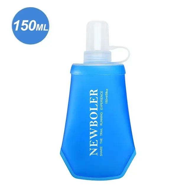 NEWBOLER Gourde souple pliable en TPU 150 ml, 250 ml, 500 ml pour sport et plein air, running et camping 10