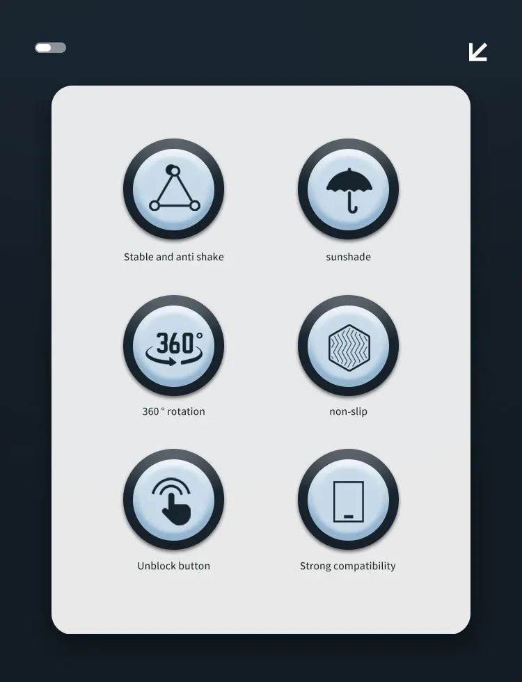 Vue détaillée du support de téléphone pour guidon