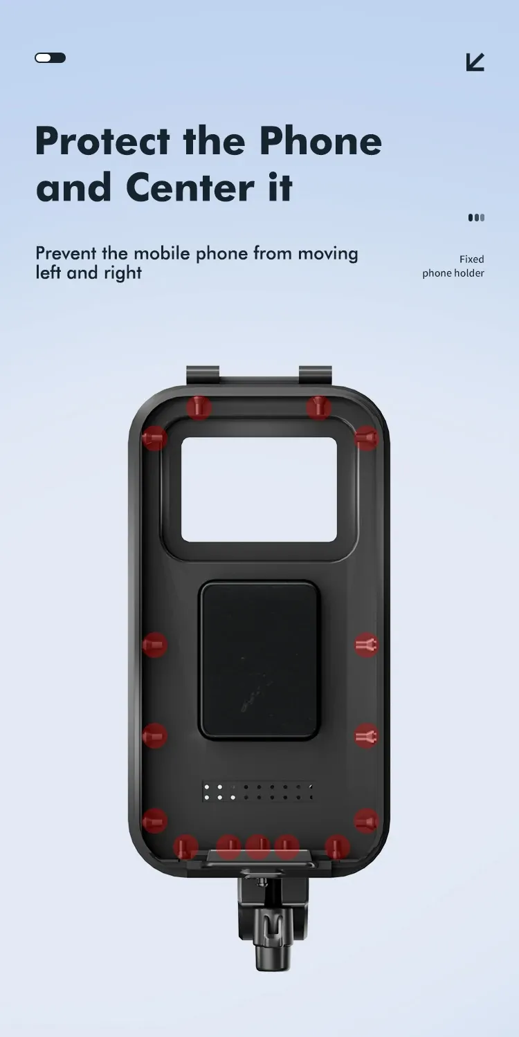 Support de téléphone pour trajets à moto