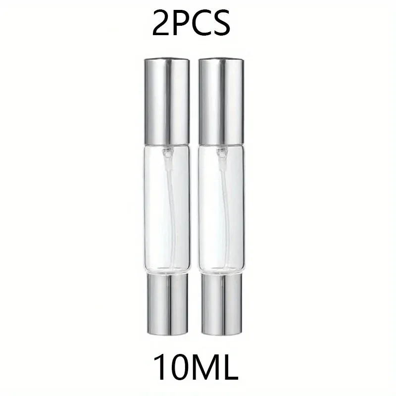 2 flacons vaporisateurs de parfum de 0,34 oz avec rouleaux - Verre transparent | Diffuseur de parfum portable | Bouteille pulvérisateur rechargeable 8