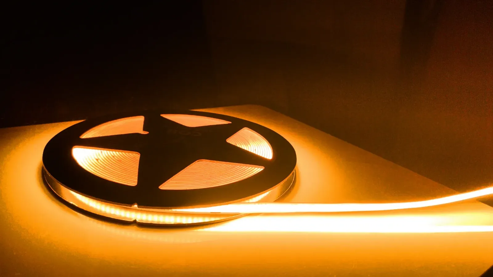 Ruban LED COB dans une décoration intérieure