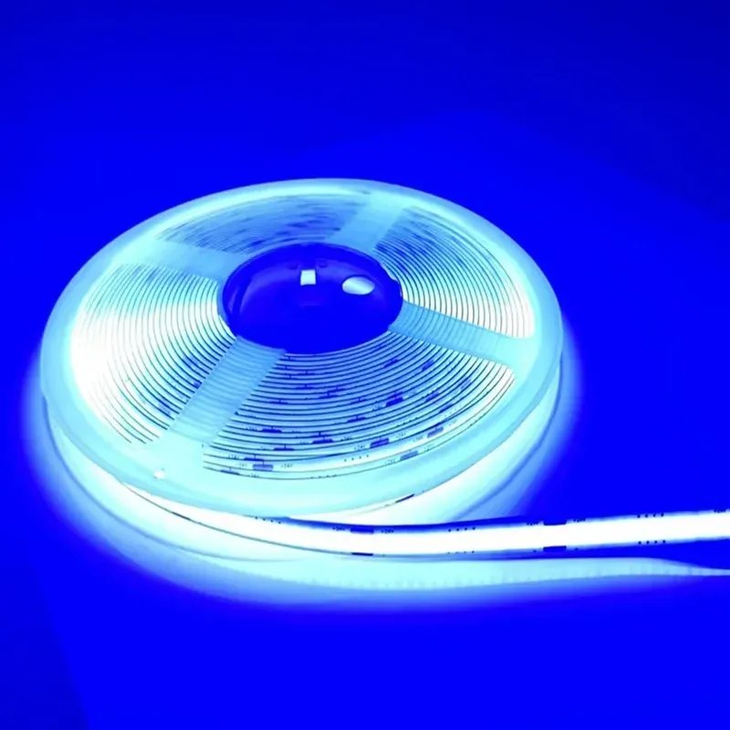 Ruban LED COB DC 12 V / 24 V, 320 ou 480 LED/m, haute densité, IRC90/IRC95, rose, jaune, bleu glacé, rouge, vert, flexible, éclairage LED FOB 16