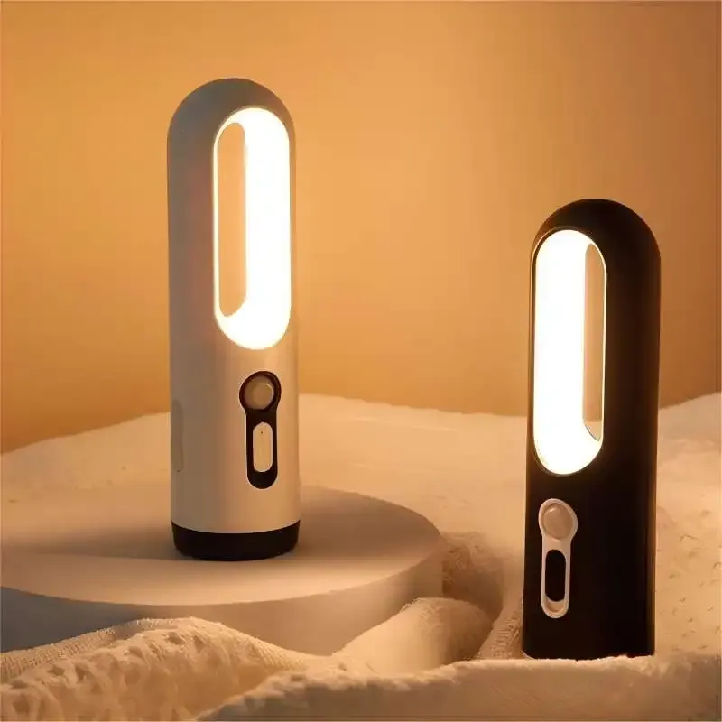 Veilleuse LED portable 2 en 1 avec capteur de mouvement, lampe de poche pour chambre, salle de bain, lecture et camping, éclairage bébé 5