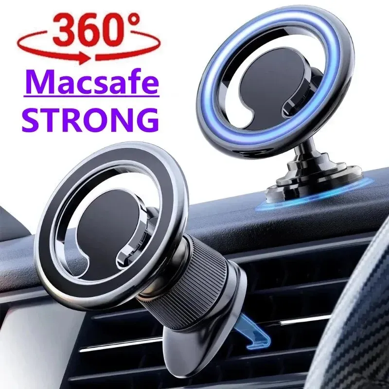 Support de téléphone magnétique pour voiture compatible MagSafe pour iPhone 15, 14, 13, 12 et Samsung, Xiaomi 1