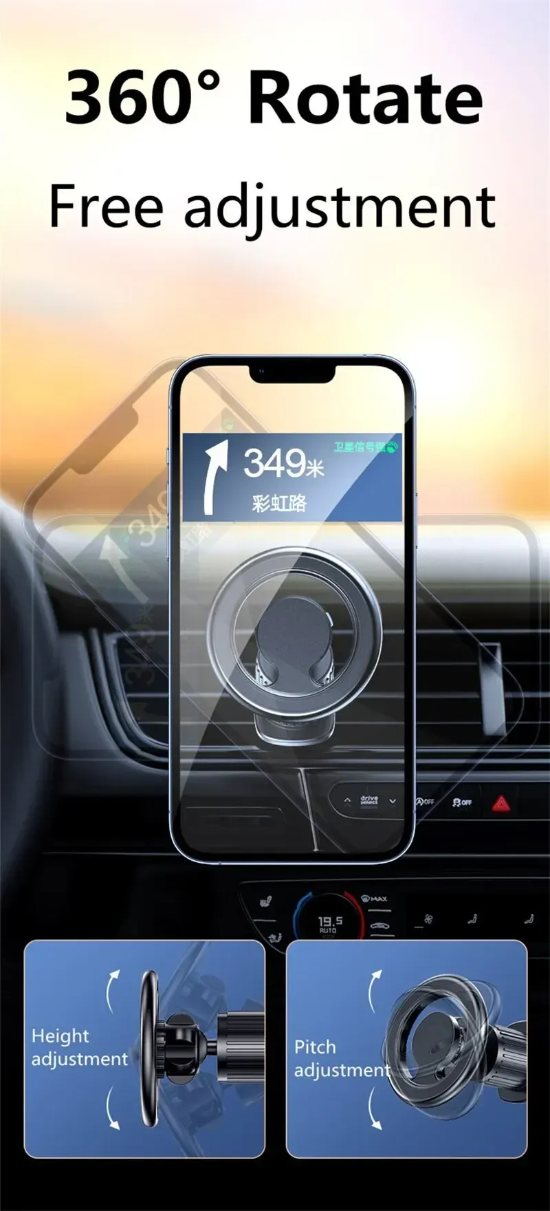 Support de téléphone en situation de conduite