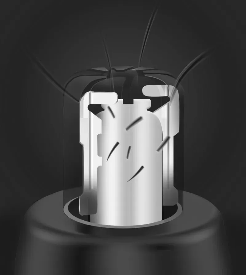 Tondeuse à poils de nez Kemei, en utilisation