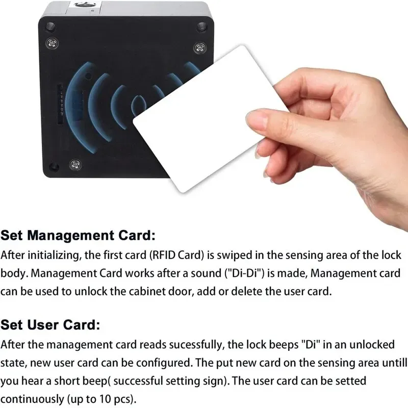 Serrure électronique invisible pour tiroir et armoire, RFID 13,56 MHz, sans clé 3