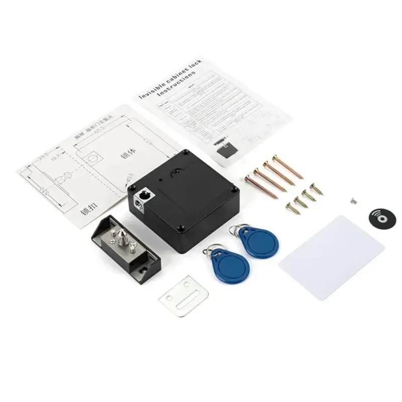 Serrure électronique invisible pour tiroir et armoire, RFID 13,56 MHz, sans clé 7