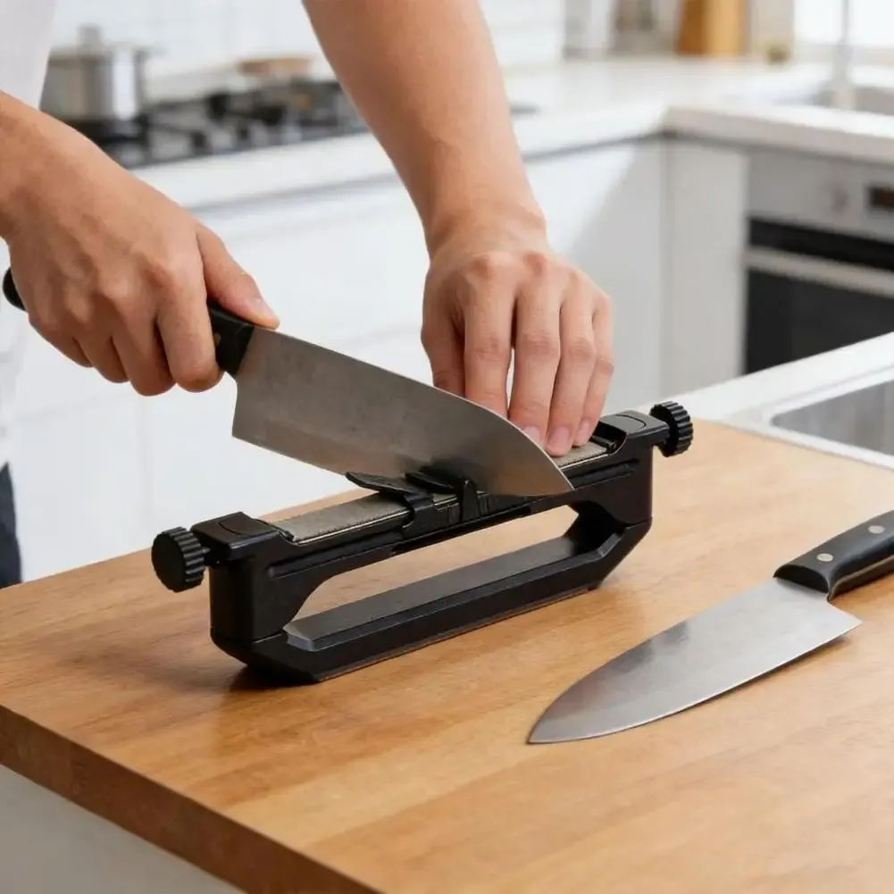 Aiguiseur manuel diamanté à angle guidé pour couteaux de cuisine 3