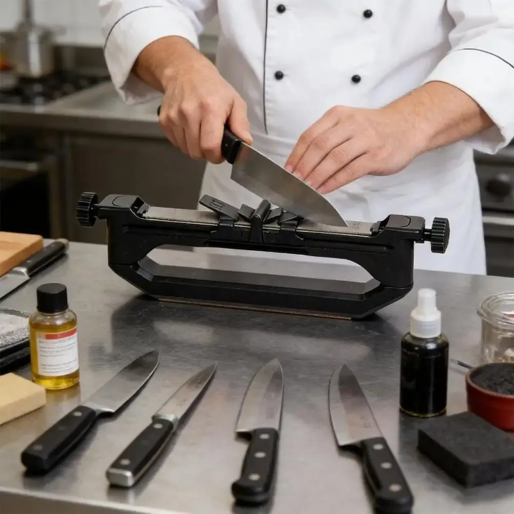 Aiguiseur manuel diamanté à angle guidé pour couteaux de cuisine 5