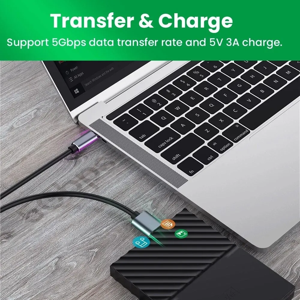 Câble USB pour disque dur externe et ordinateur portable