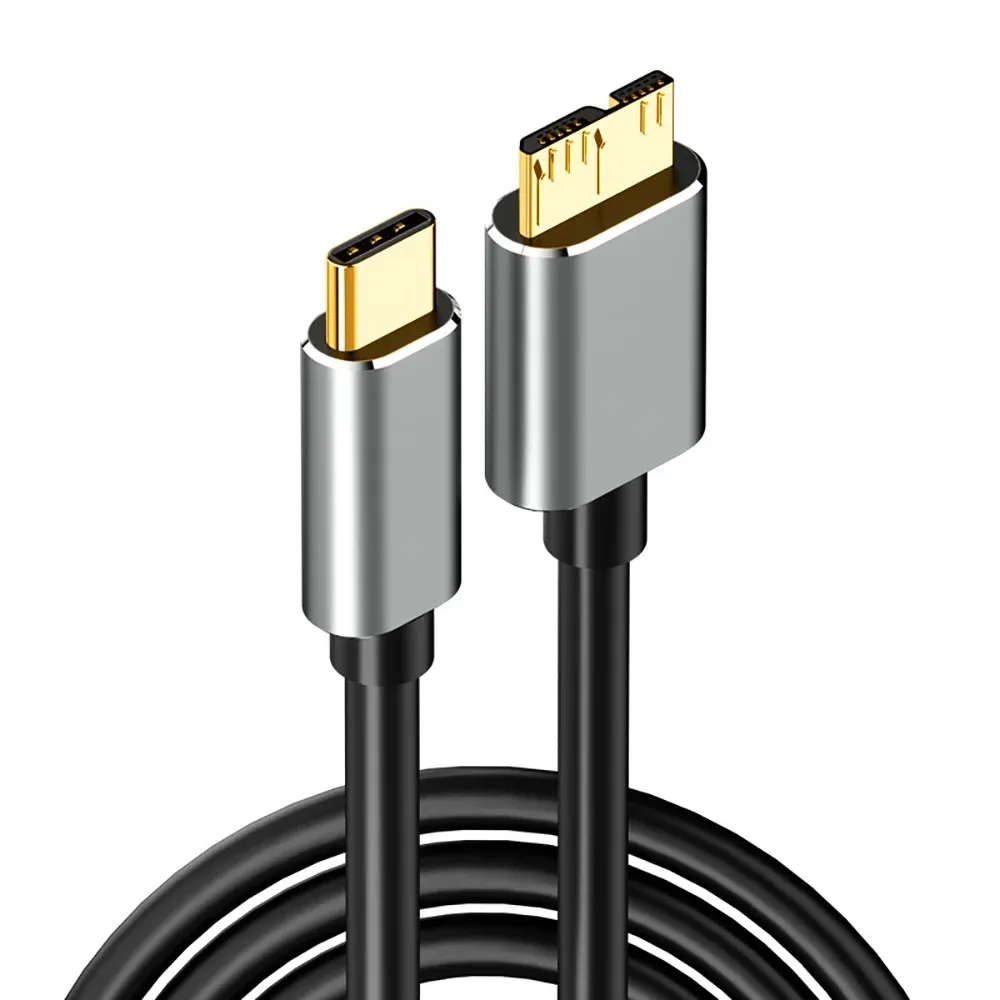 Câble USB 3.0 Type-C vers Micro-B mâle pour disque dur externe, compatible Toshiba, Seagate, WD et Lenovo 7