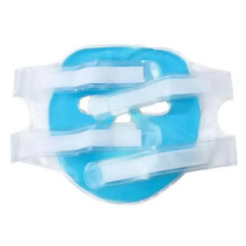 Masque facial en gel froid, détail de la texture