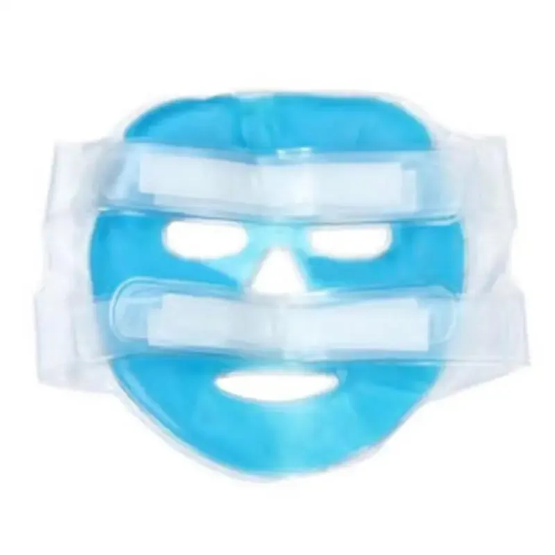 Masque facial en gel froid, utilisation sur le visage