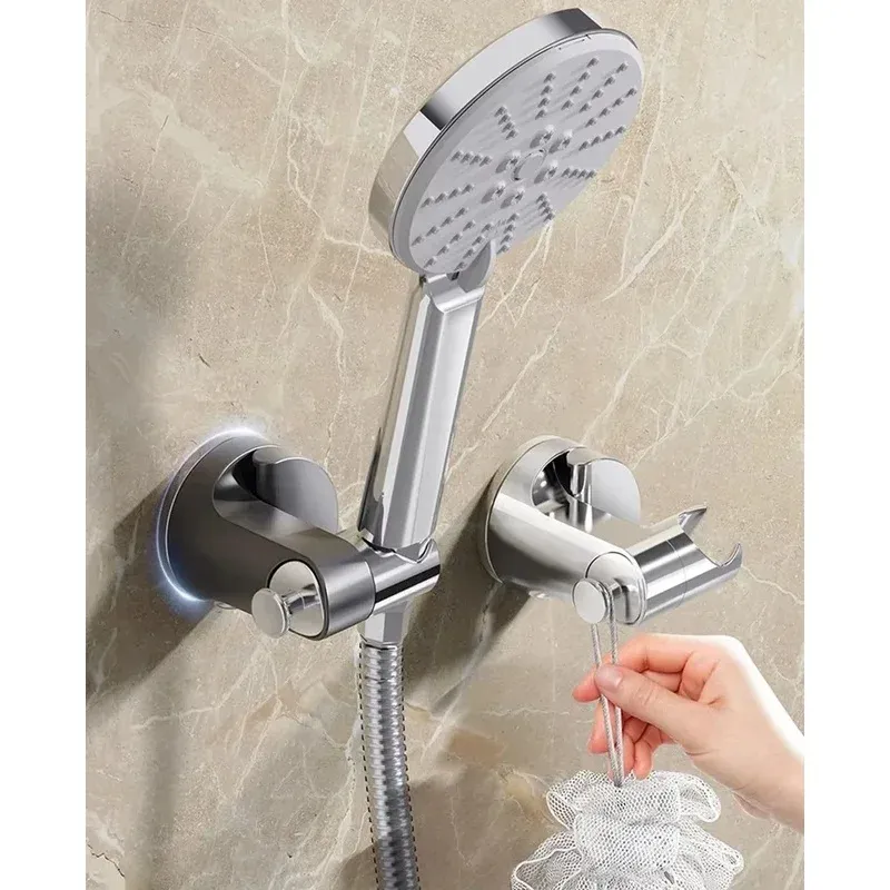 Support de pommeau de douche 360° réglable, auto-adhésif, à ventouse, accessoires de salle de bain - Image 1