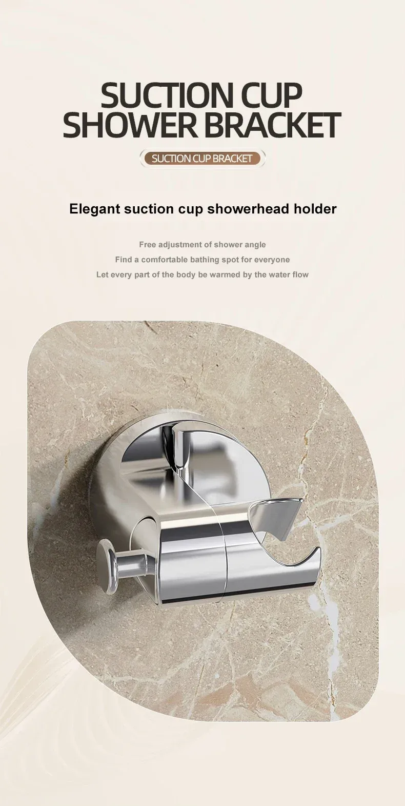 Réglage de l'angle du support de douche