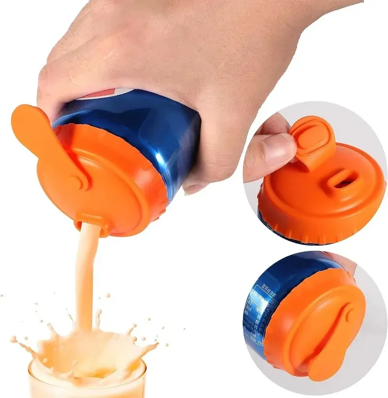 Couvercles réutilisables en silicone de qualité alimentaire pour canettes de soda et boissons 3
