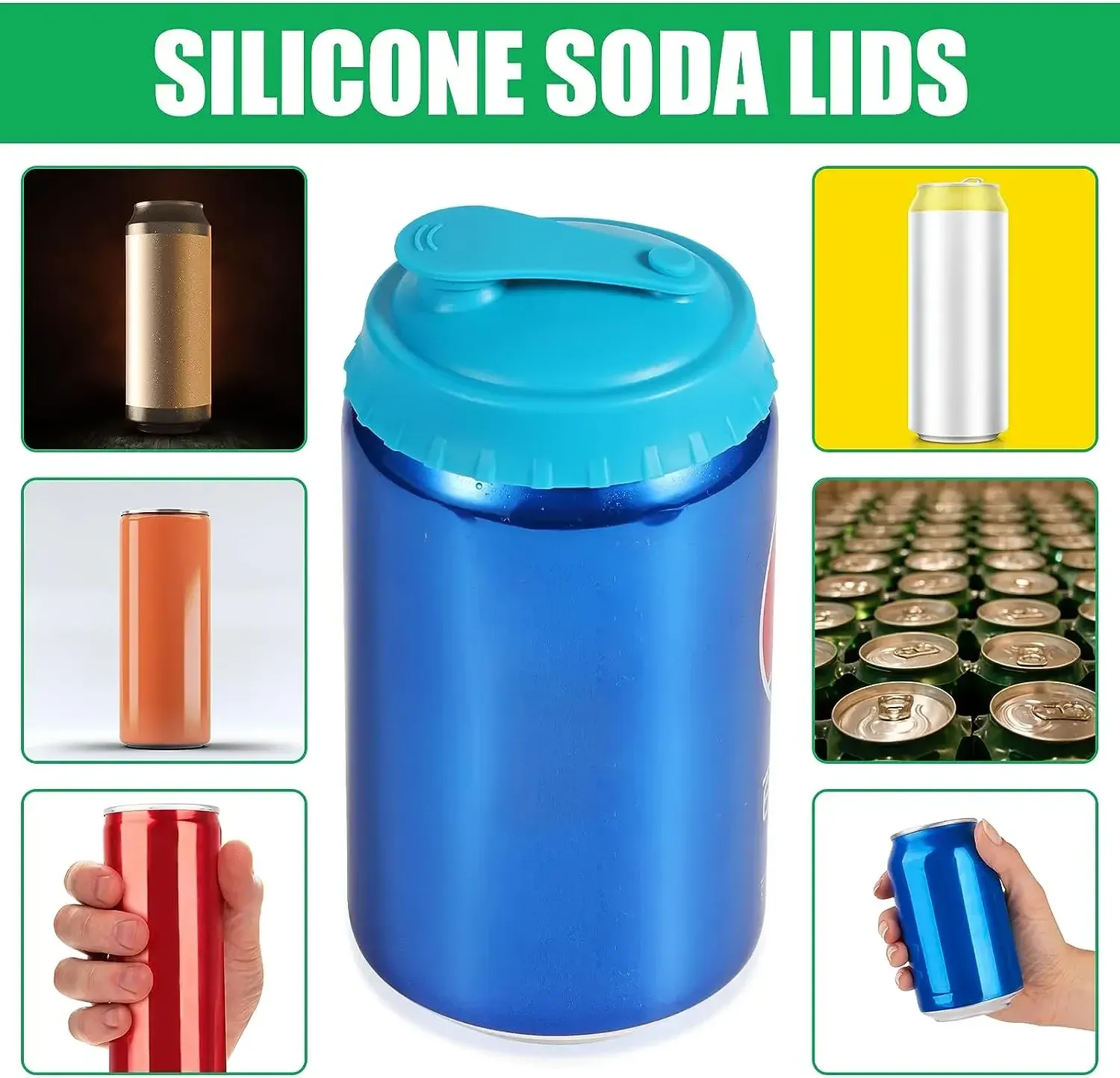 Couvercle de canette en silicone, vue additionnelle