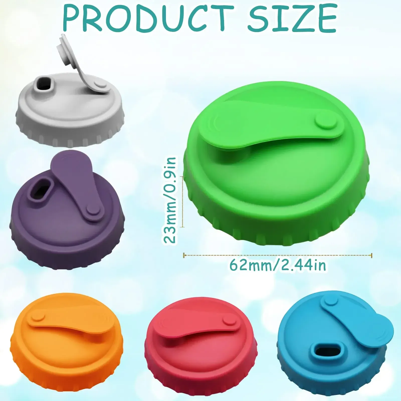 Couvercle de canette en silicone, vue additionnelle