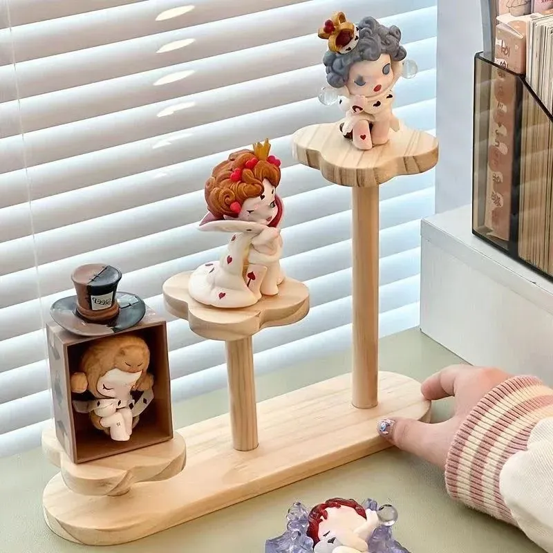 Étagère en bois à 3 niveaux pour parfums et figurines 18