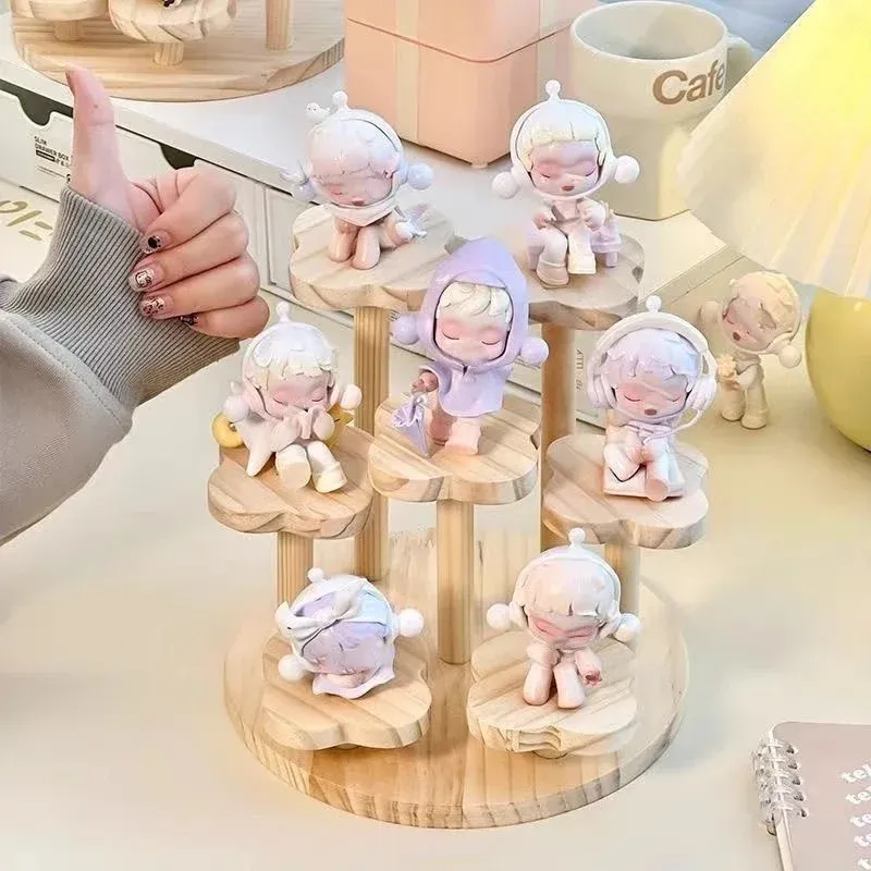 Étagère en bois à 3 niveaux pour parfums et figurines 13