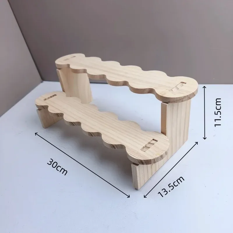 Étagère en bois à 3 niveaux pour parfums et figurines 7