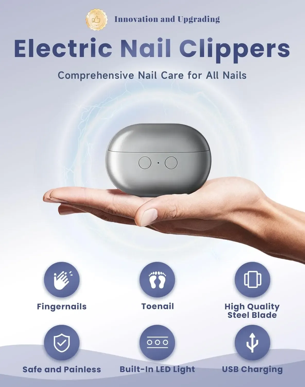 Finition soignée du coupe-ongles électrique
