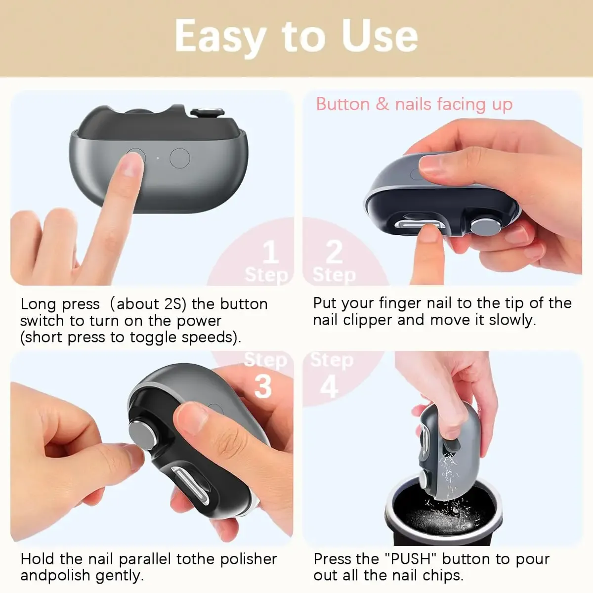 Coupe-ongles électrique portable