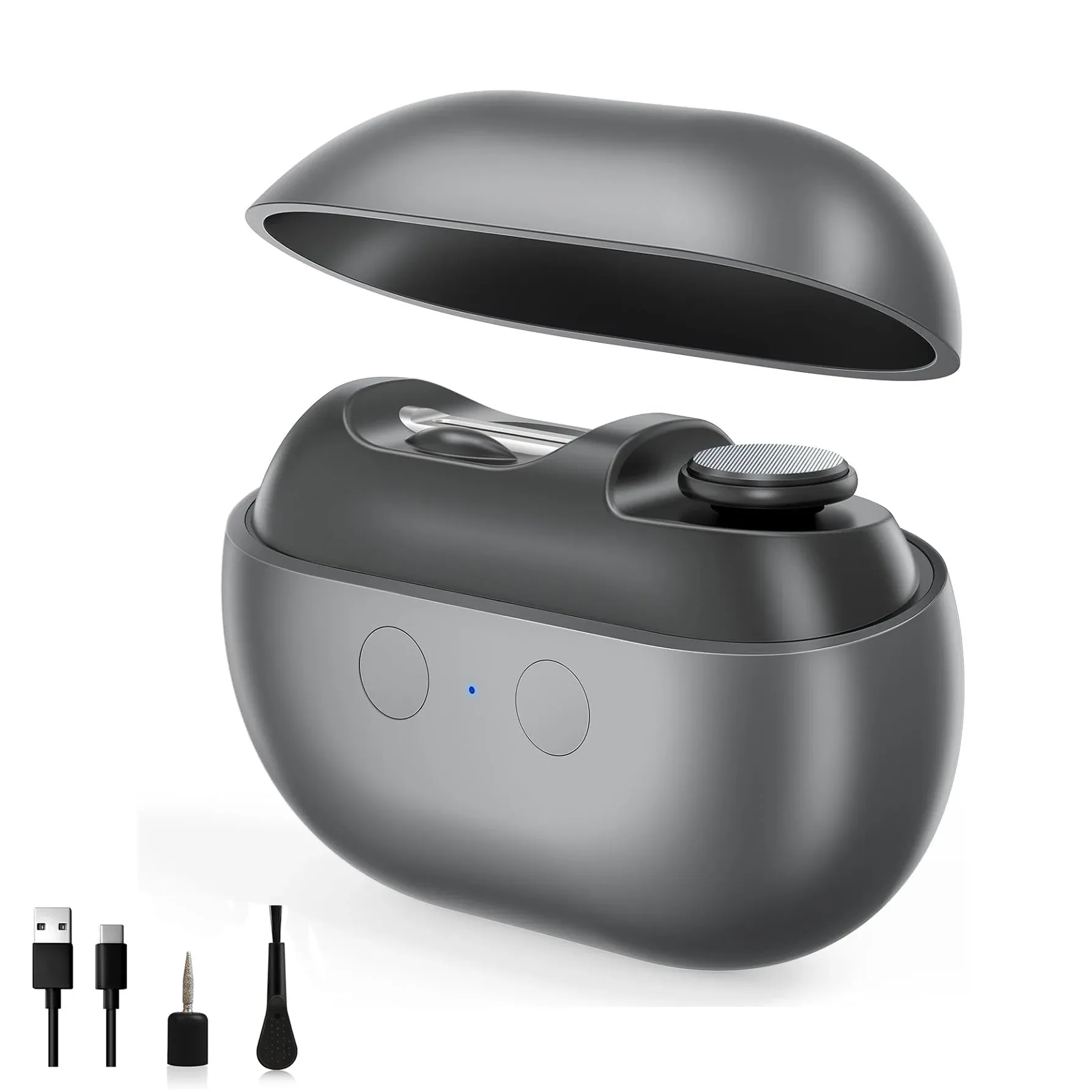 Coupe-ongles électrique portable avec lime et polisseuse, rechargeable 8