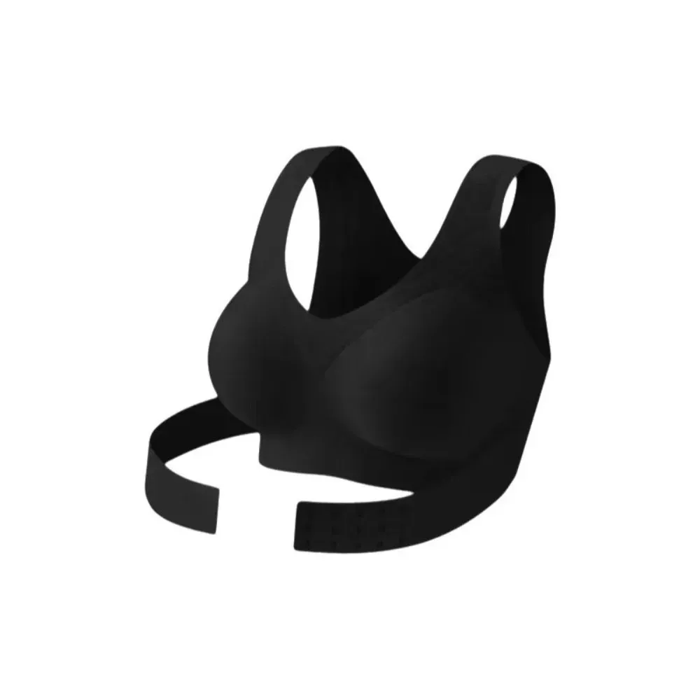 Soutien-gorge correcteur de posture sans couture, push-up, dos croisé, sans armatures, à fermeture avant pour femme 7