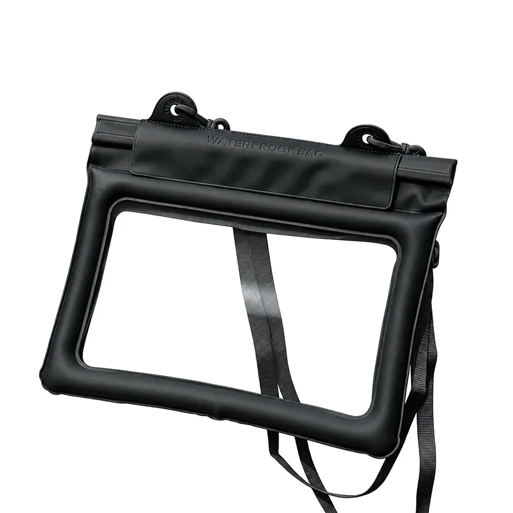 Sac de plage étanche en PVC grande capacité avec pochette tactile pour téléphone, bandoulière réglable et effet flottant 10