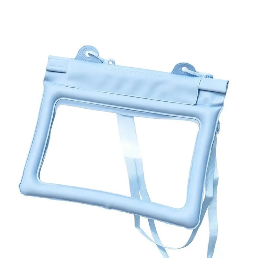 Sac de plage étanche en PVC grande capacité avec pochette tactile pour téléphone, bandoulière réglable et effet flottant 9