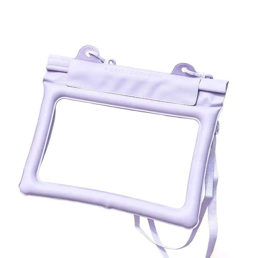 Sac de plage étanche en PVC grande capacité avec pochette tactile pour téléphone, bandoulière réglable et effet flottant 7