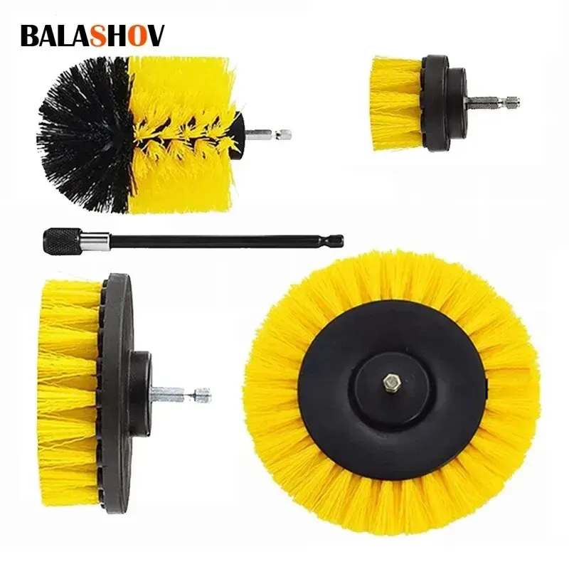Kit de perceuse électrique avec brosse à récurer pour tapis, pour nettoyage de salle de bains, meubles de baignoire et carrelage de douche, outil de nettoyage de pneus, 22/3 pièces