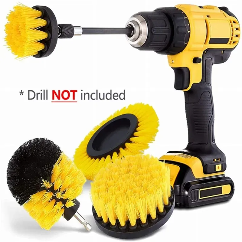 Détail de l'ensemble de brosses de nettoyage