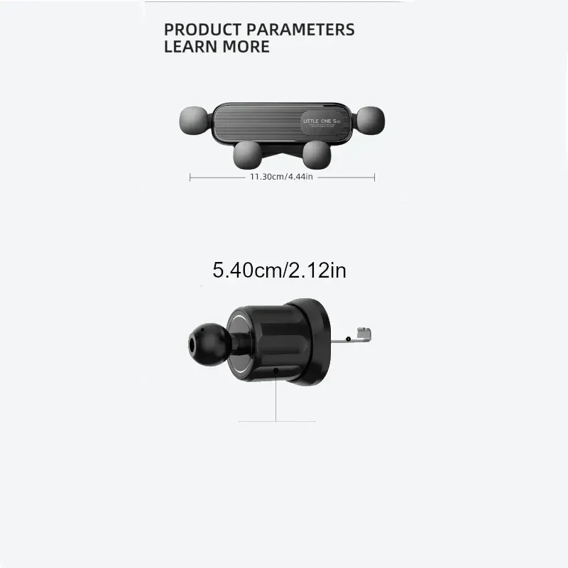 Support de téléphone universel pour voiture à fixation sur grille d'aération, compatible iPhone 13/12 Pro, Xiaomi et Samsung 6