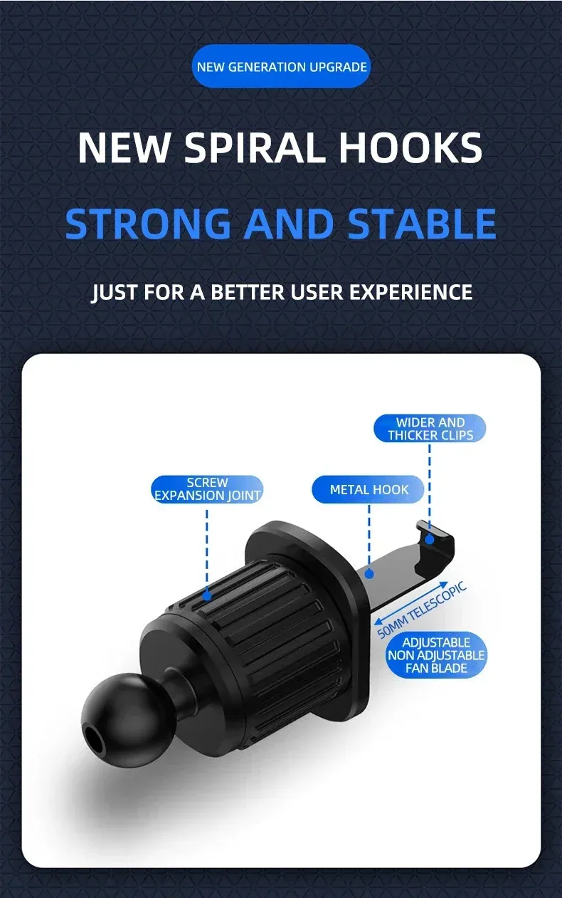 Détail du support de téléphone pour voiture