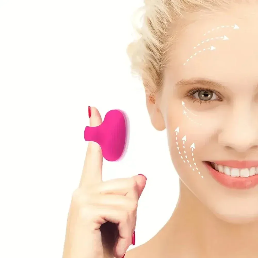 Mini masseur anneau de poche pour le visage et les yeux, rechargeable par USB et étanche - Image 1