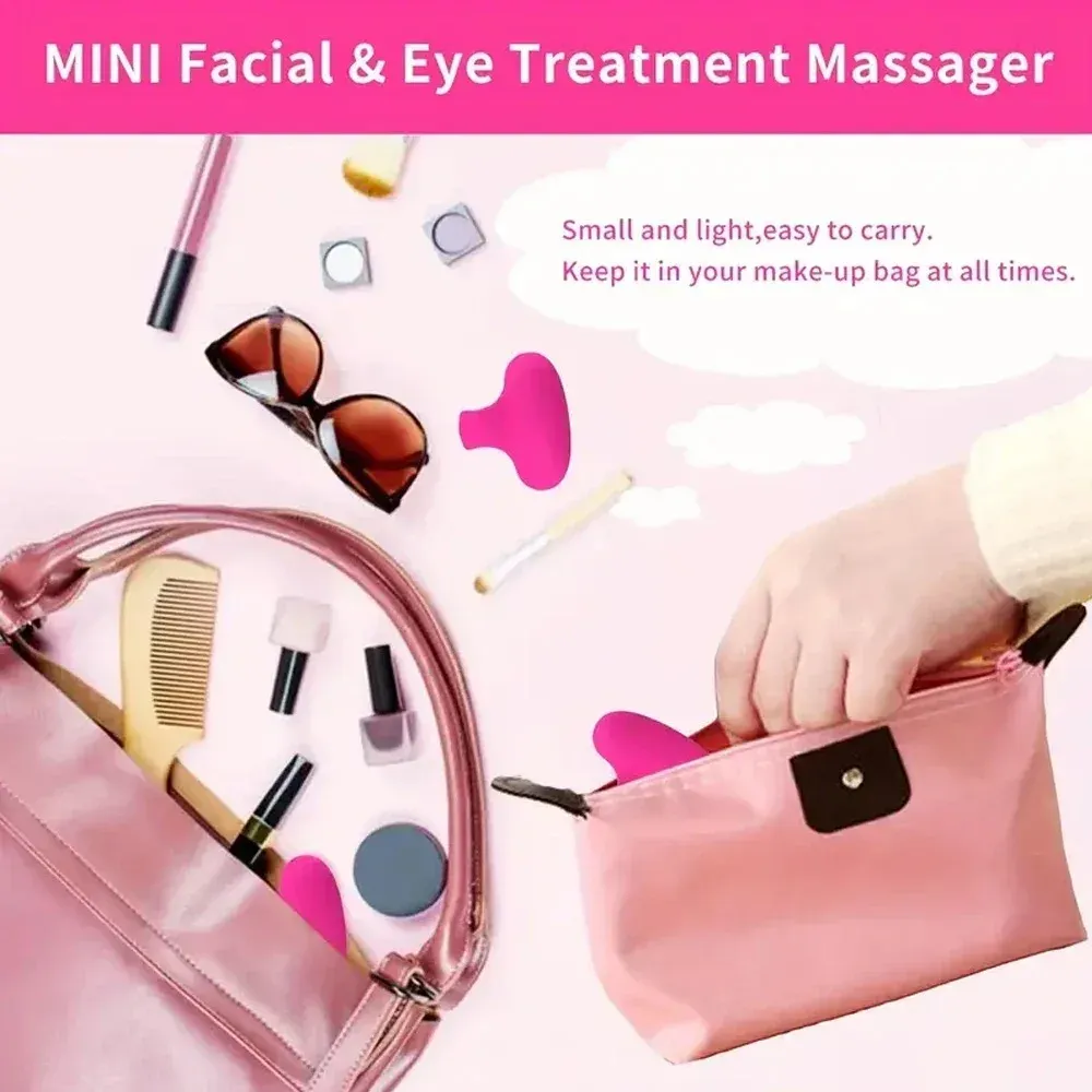 Mini masseur anneau de poche pour le visage et les yeux, rechargeable par USB et étanche 3