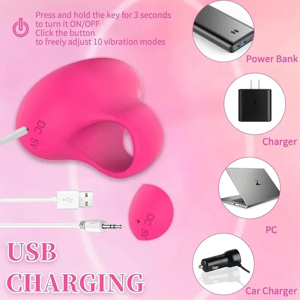 Mini masseur anneau de poche pour le visage et les yeux, rechargeable par USB et étanche 4