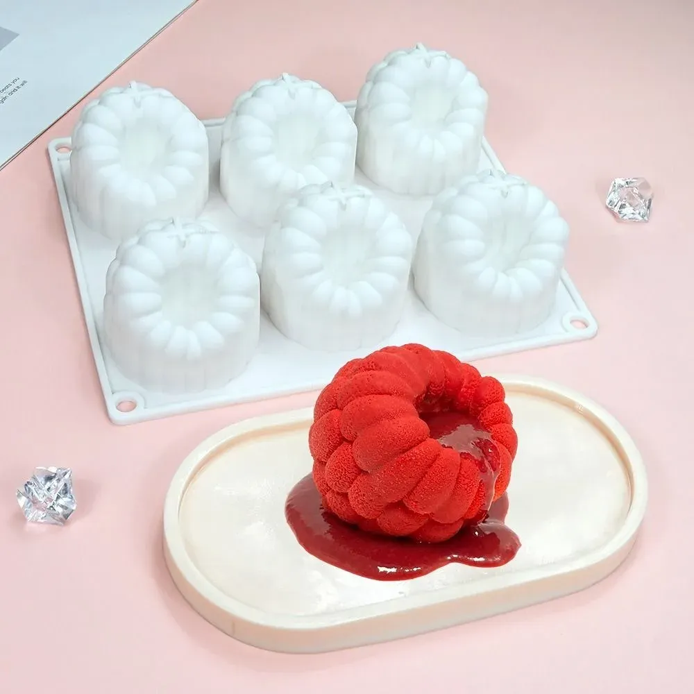 Moule en silicone de qualité alimentaire en forme de framboise, 6 cavités, réutilisable, résistant à la chaleur, sans BPA 3