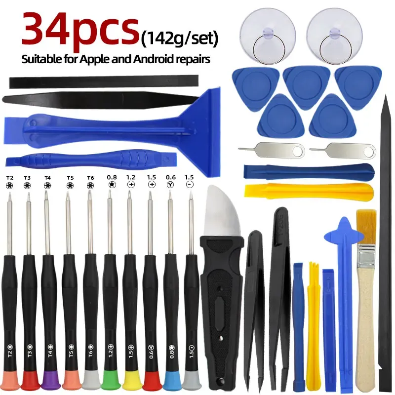 Jeu de tournevis de précision pour téléphones portables, ordinateurs portables, tablettes et ordinateurs, adapté à la petite maintenance et au démontage