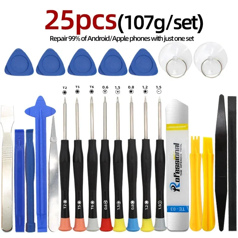 Jeu de tournevis de précision pour téléphones portables, ordinateurs portables, tablettes et ordinateurs, adapté à la petite maintenance et au démontage 11