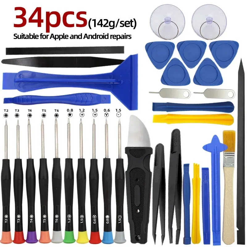 Jeu de tournevis de précision pour téléphones portables, ordinateurs portables, tablettes et ordinateurs, adapté à la petite maintenance et au démontage 10