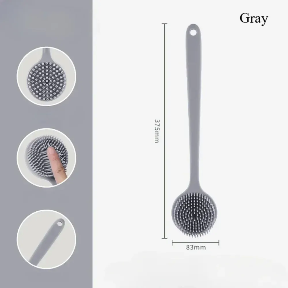 Brosse de bain en silicone en utilisation