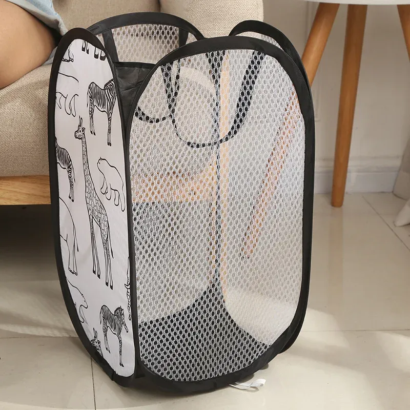 Panier à linge pliable, vue de côté