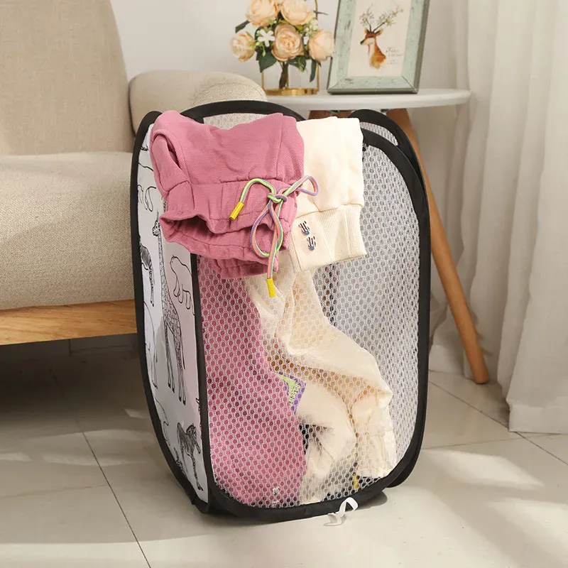 Panier à linge pliable, détails de confection