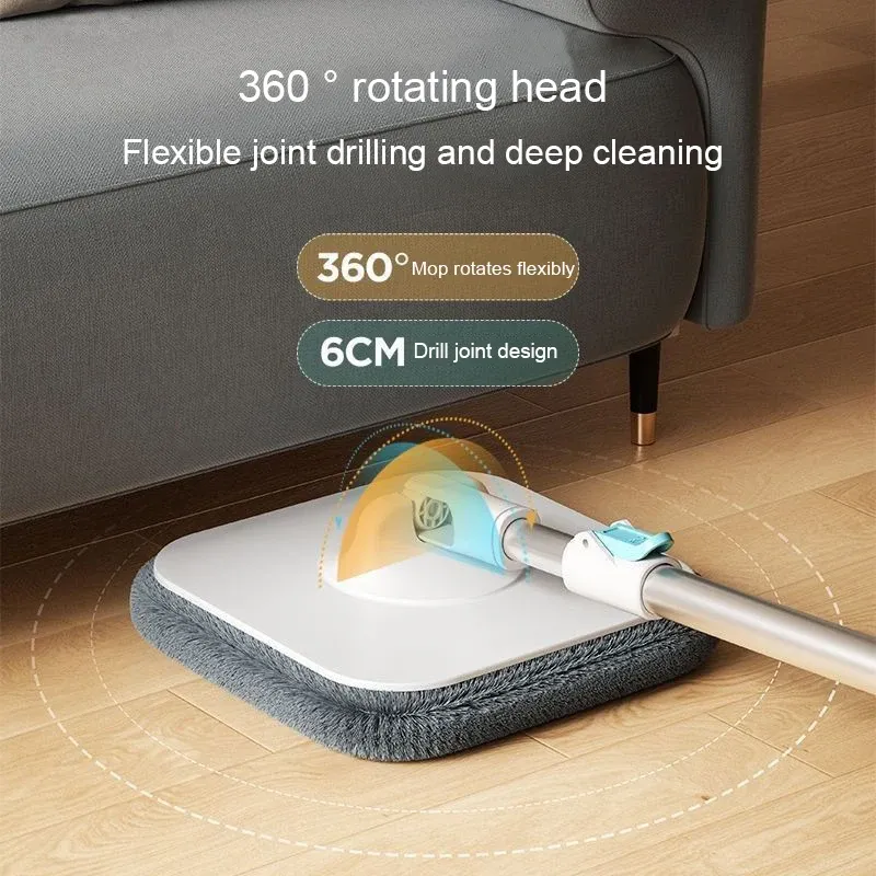 Balai serpillère rotatif à essorage facile pour le nettoyage des sols 6