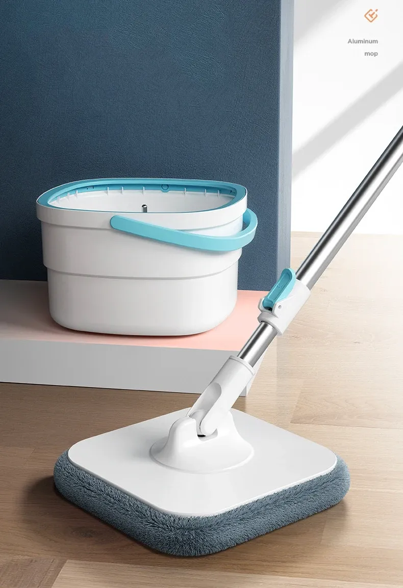 Serpillière rotative à essorage centrifuge pour un nettoyage mains libres